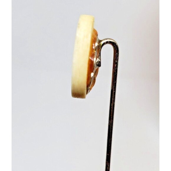 Rare Vintage Old Ship On The Seas Gold Tone Stick Pin | Nautical Lapel Pin - Picture 6 of 12